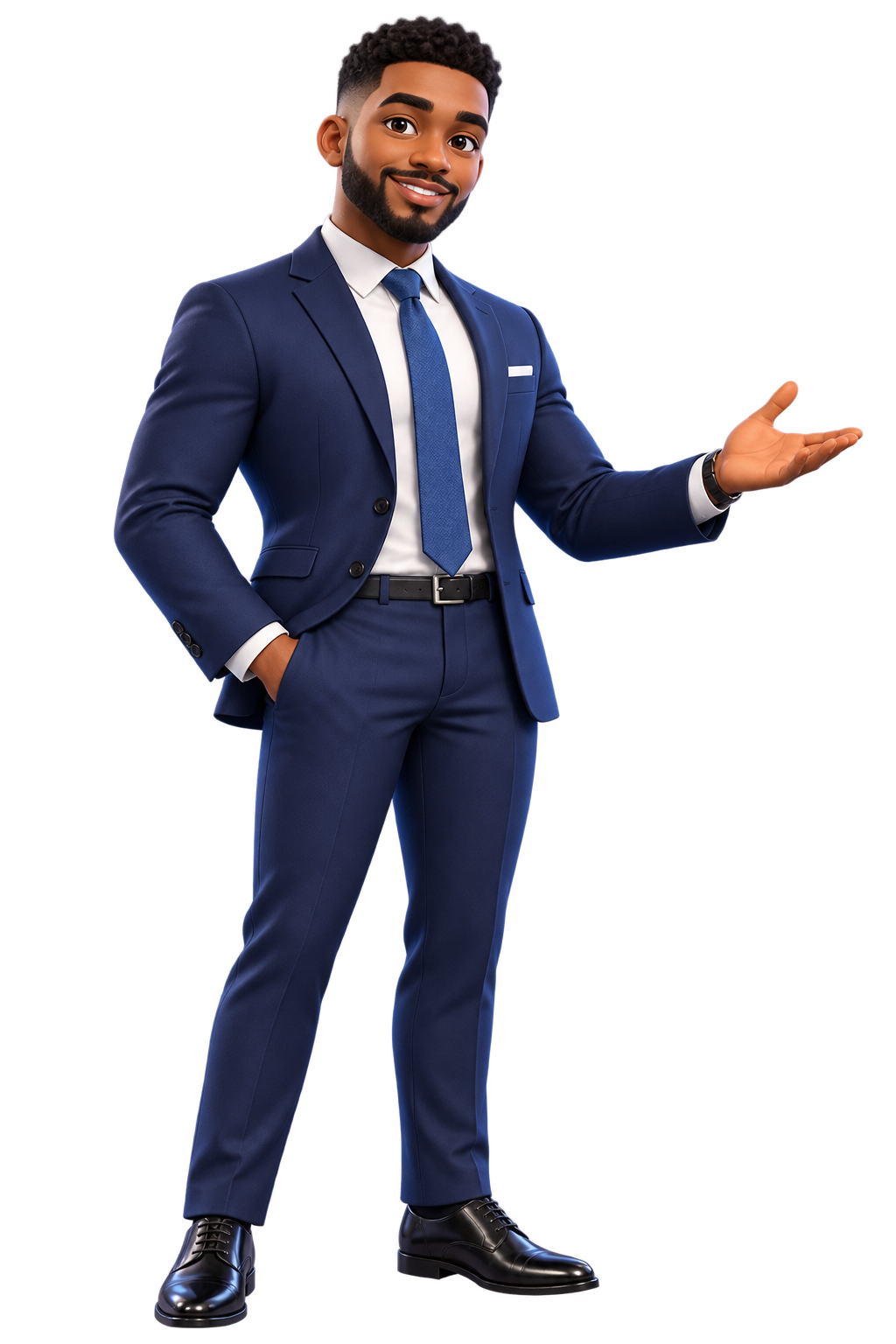 Taksacker CEO 3D character